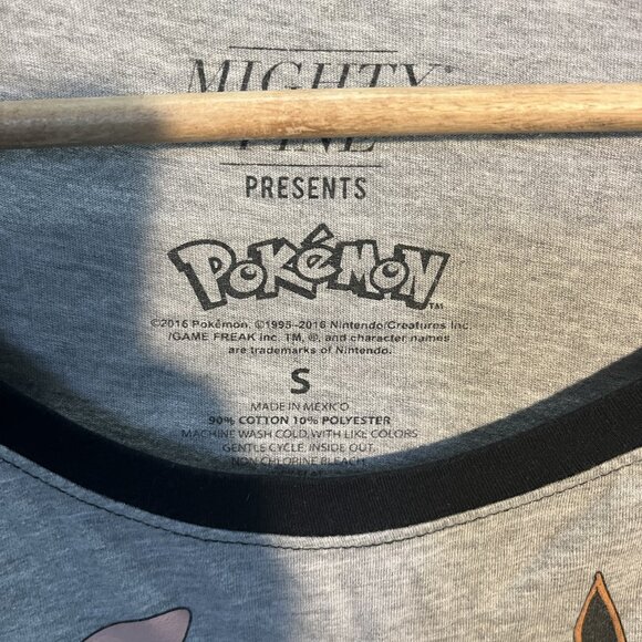 Pokémon Eevee Evolutions Baseball Tee Women’s Small Mighty Fine 3/4 Sleeve Ragla - Picture 2 of 3